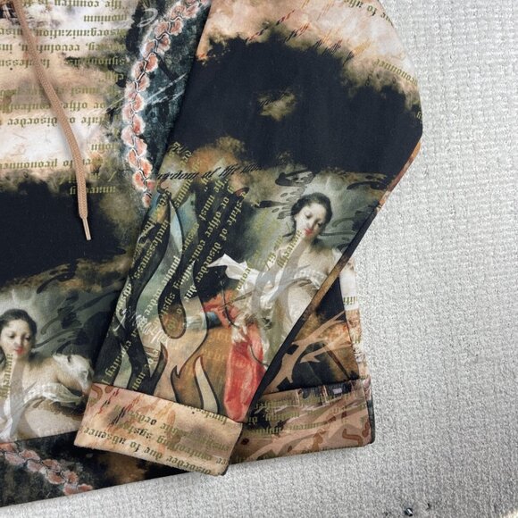 Jaded London Women's Renaissance AOP Y2K Hoodie Sweatshirt Sz 4 US, 36 EU - Picture 5 of 16